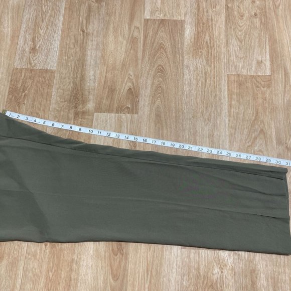Olive Green Wide-Leg Women's Pants - Picture 8 of 11